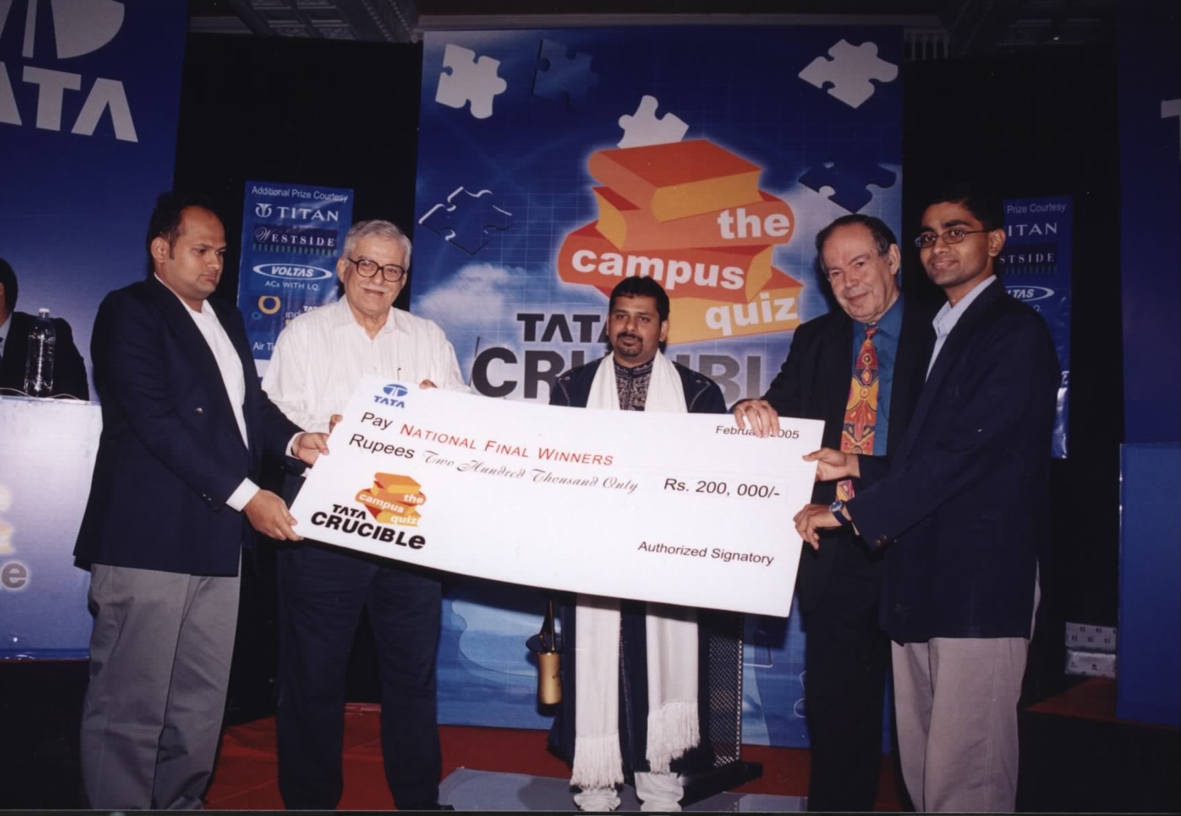 Tata Crucible Campus Quiz winners sify