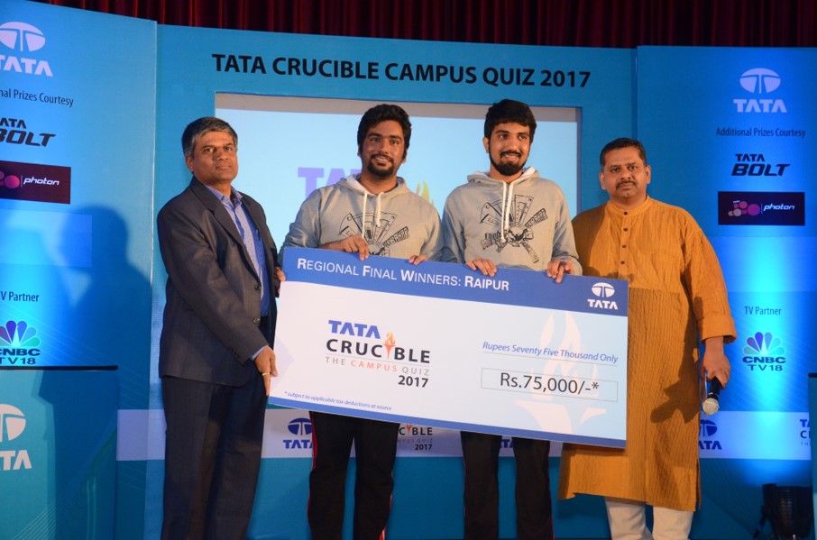 Tata Crucible Campus Quiz 2017 raipur