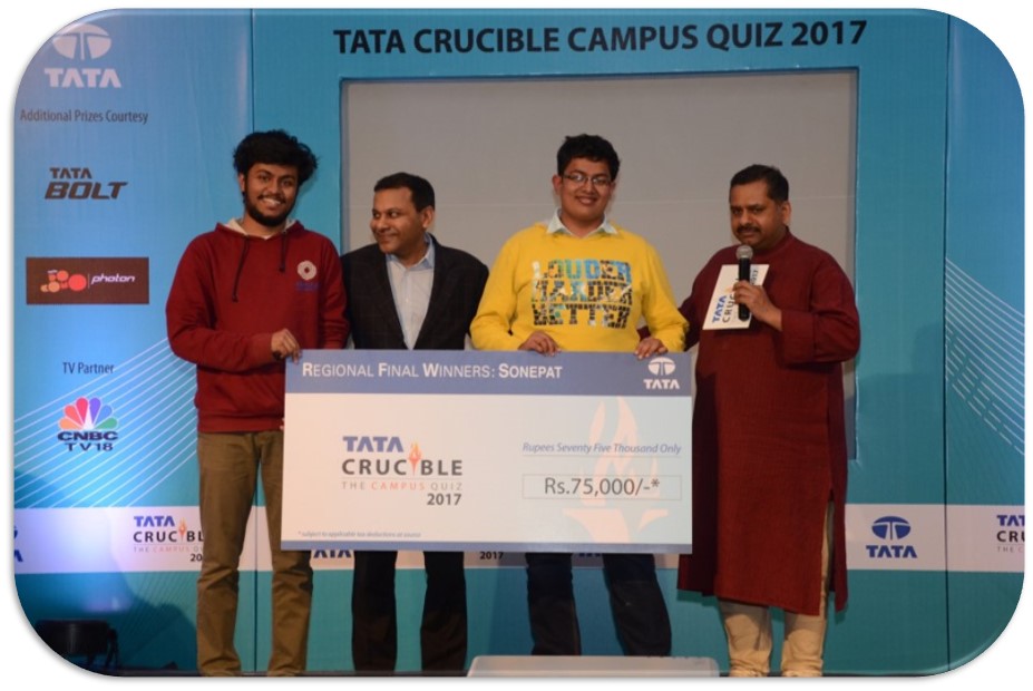 Tata Crucible Campus Quiz 2017 sonepat