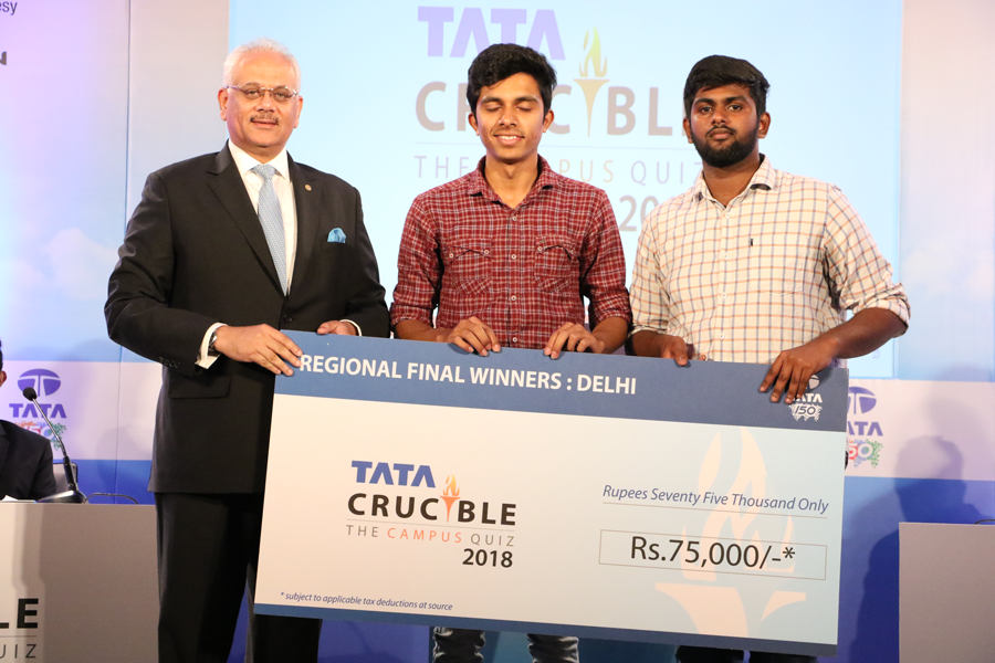 Tata Crucible Campus Quiz 2018 delhi