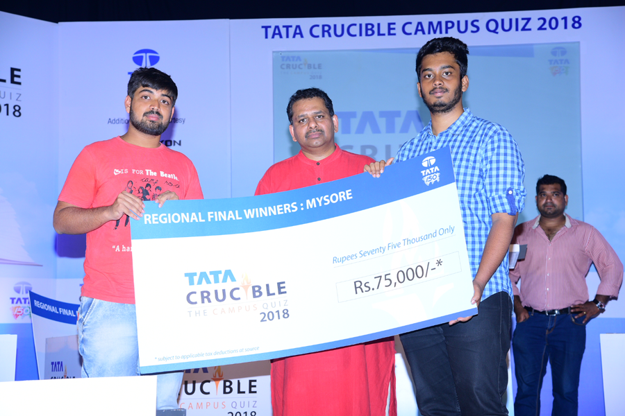 Tata Crucible Campus Quiz 2018 mysore