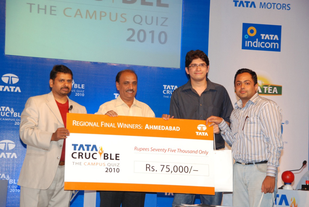 Tata Crucible Campus Quiz 2010 ahmedabad