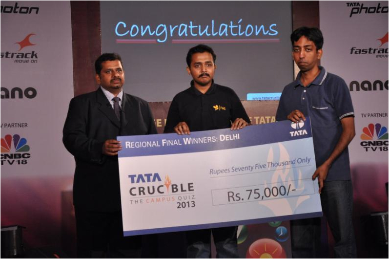 Tata Crucible Campus Quiz 2013 delhi