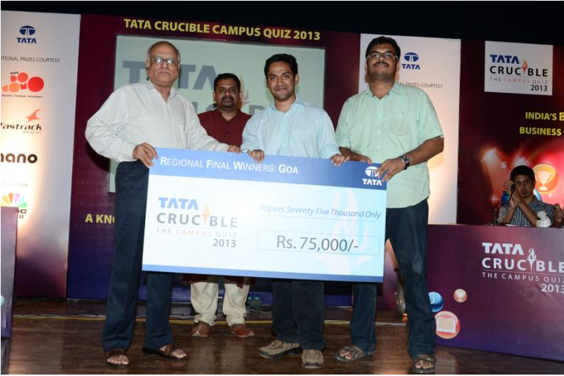 Tata Crucible Campus Quiz 2013 goa