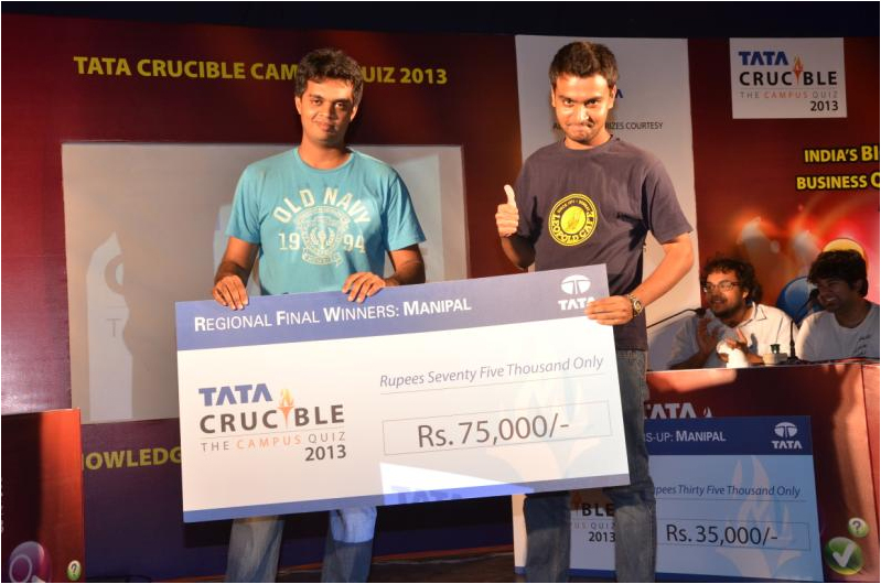 Tata Crucible Campus Quiz 2013 manipal