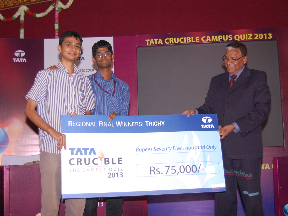 Tata Crucible Campus Quiz 2013 trichy