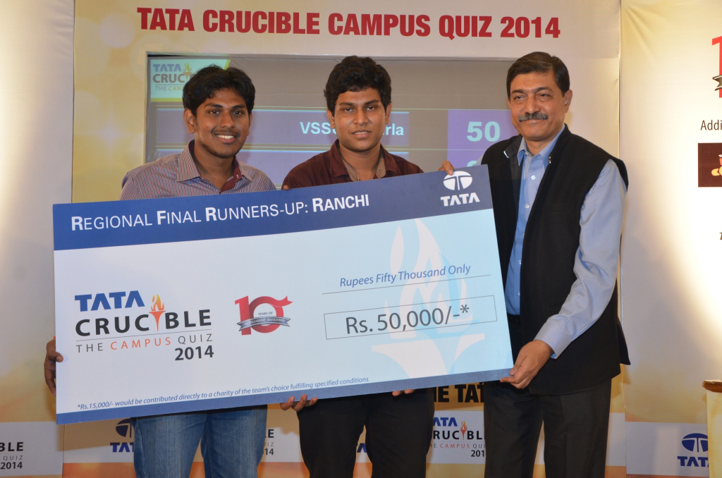 Tata Crucible Campus Quiz 2014 ranchi