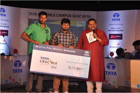 Tata Crucible Campus Quiz 2016 dehradun