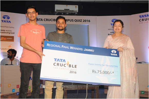 Tata Crucible Campus Quiz 2016 jammu