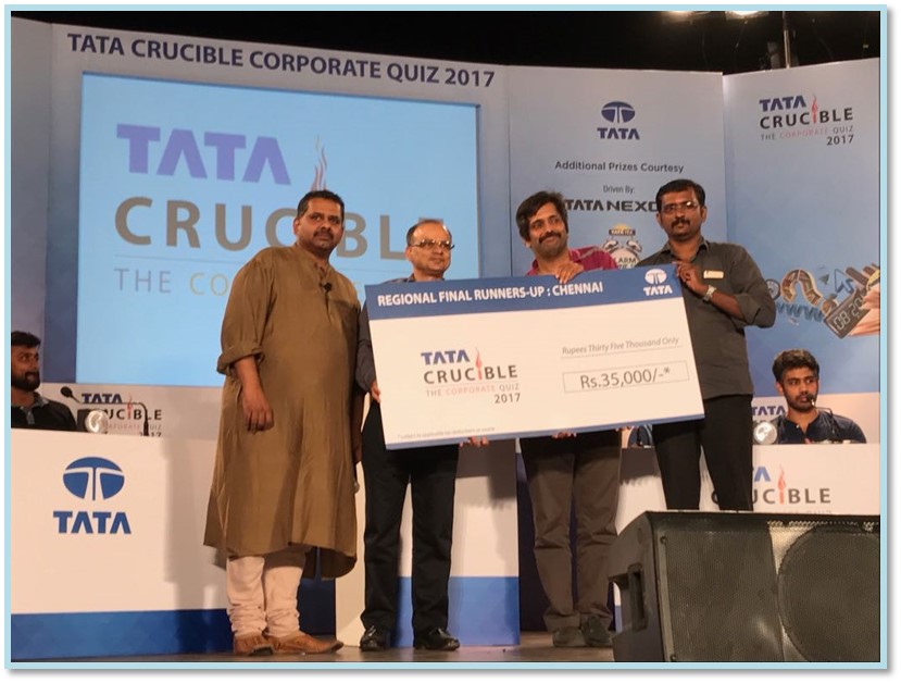 Tata Crucible Campus Quiz 2017 chennaicor