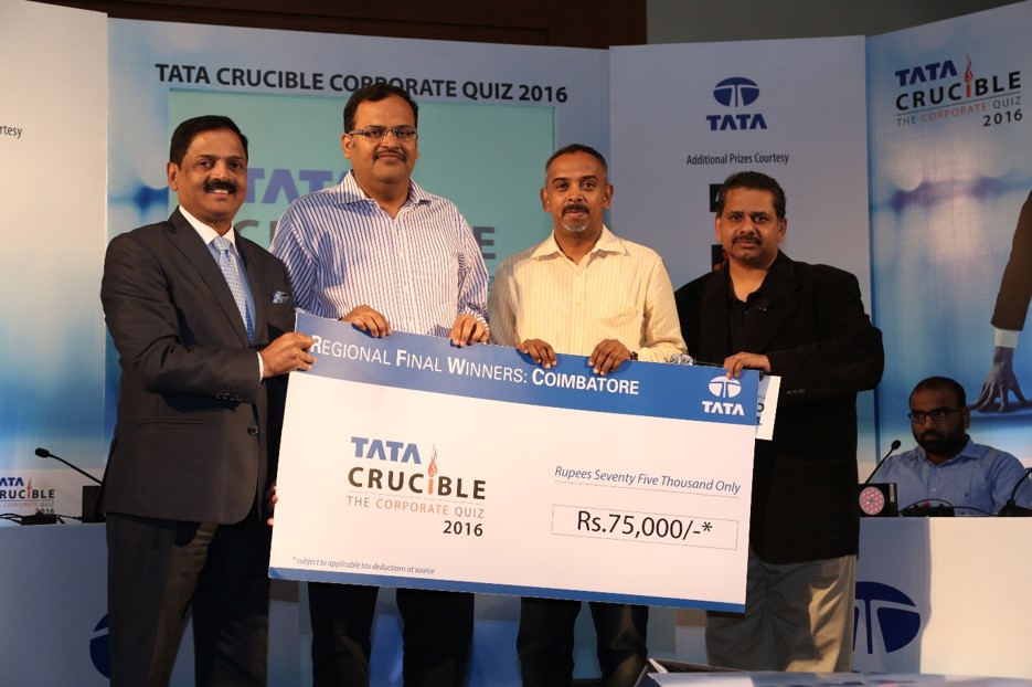 Tata Crucible Campus Quiz winners coimbatore