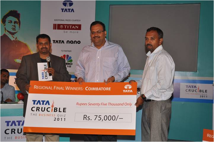 Tata Crucible Corporate Quiz Results For Coimbatore Winners 