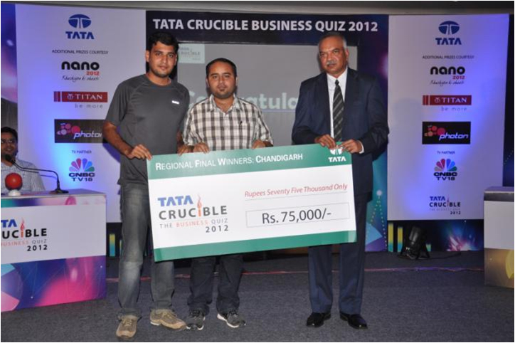 Tata Crucible Campus Quiz 2012 chandigarh
