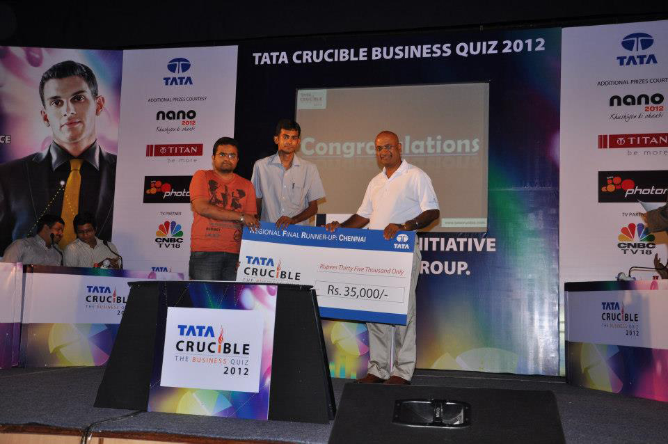 Tata Crucible Campus Quiz 2012 chennai