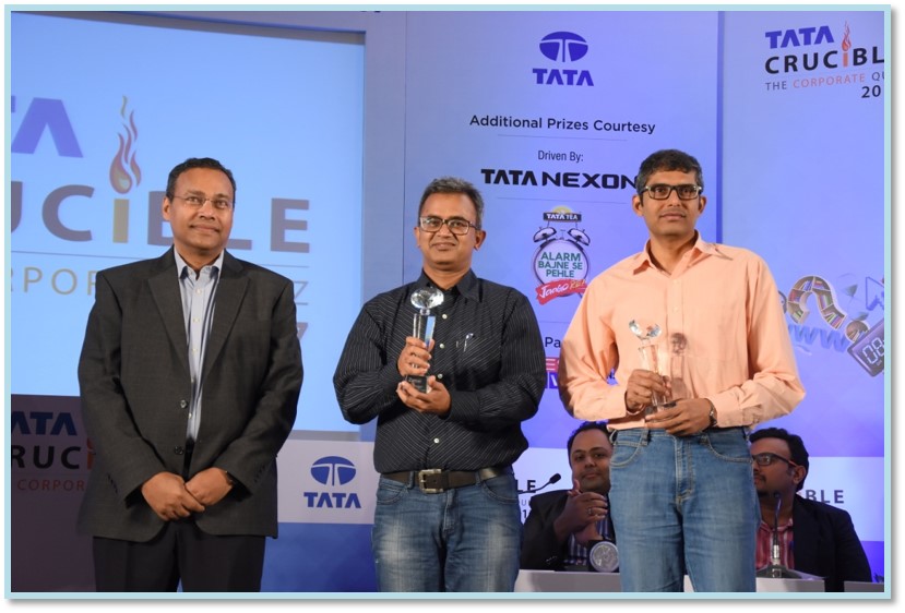 Tata Crucible Corporate Quiz Results For Winners - Edelweiss, Mumbai 