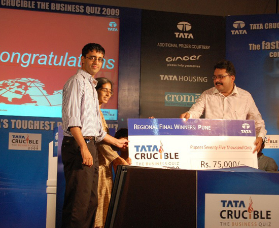 Tata Crucible Campus Quiz winners tata