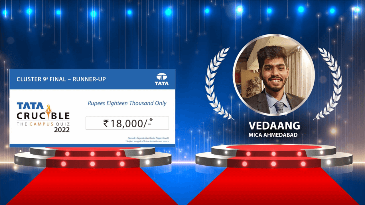 Indian Institute of Management Ahmedabad Takes Top Honors at Campus Quiz Cluster 9 Indian Institute of Management Ahmedabad Takes Top Honors at Campus Quiz Cluster 9
